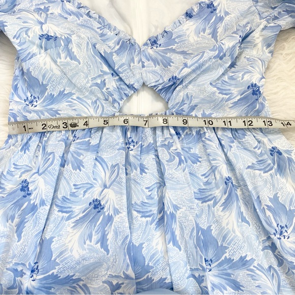 CINQ A SEPT BLUE KAYLA DRESS - Picture 6 of 8